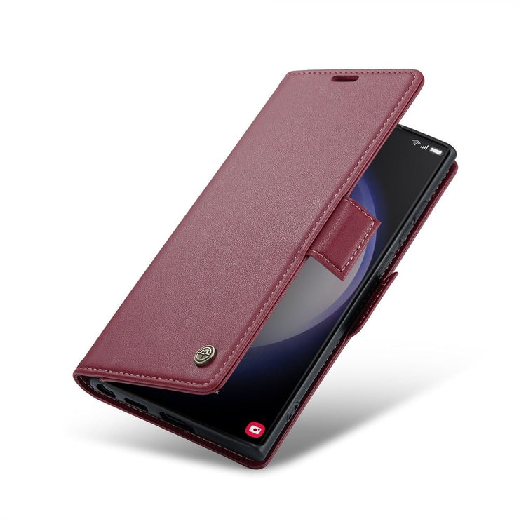 Pellis Vegan Leather Galaxy Case With Magnetic Card Slots