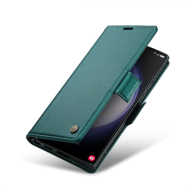 Pellis Vegan Leather Galaxy Case With Magnetic Card Slots