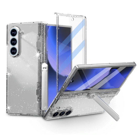Pendeo Hinge Protective Case For Galaxy Z Fold With Kickstand And Built-in Screen Protector