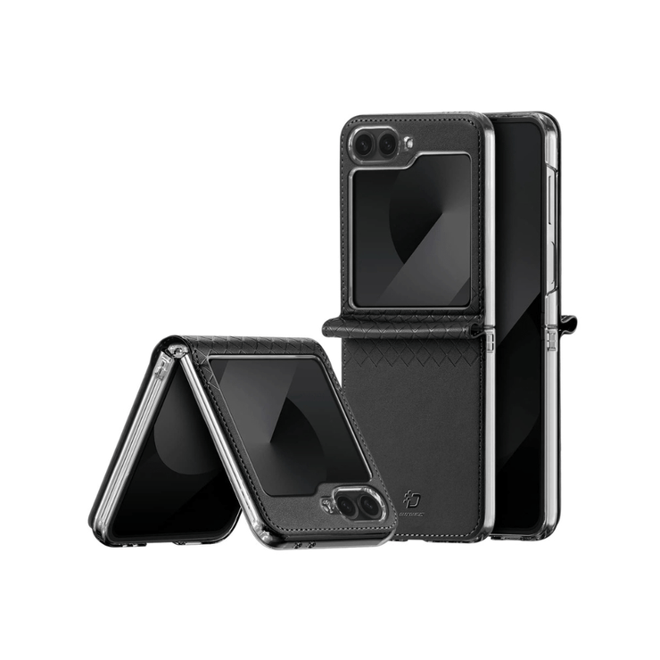 Quare Leather Case For Galaxy Z Flip