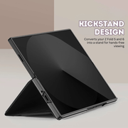 Recro Leather Case For  Galaxy Z Fold With Card Holder And Kickstand