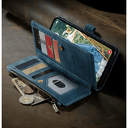Saevio Magnetic Leather Wallet Case For Galaxy Note Series