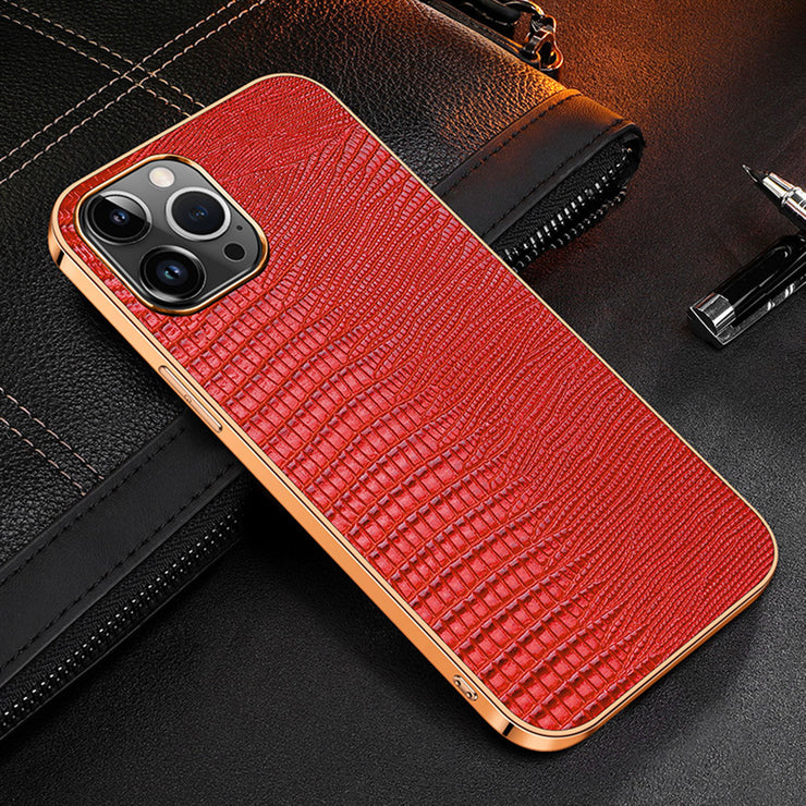 Contra Luxury Genuine Leather iPhone Case