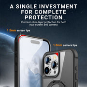 Creo Shockproof iPhone Case With 360° Rotatable Magnetic Ring