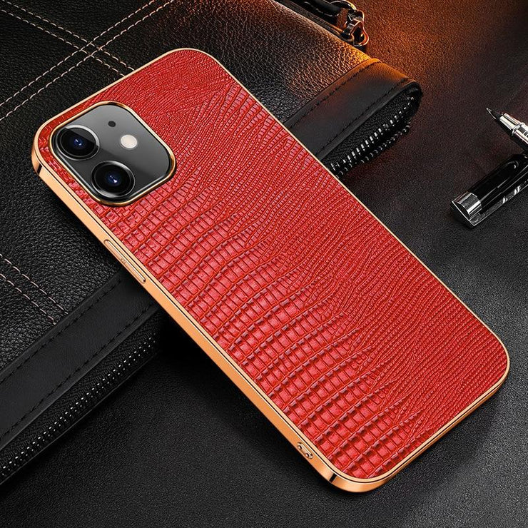 Contra Luxury Genuine Leather iPhone Case