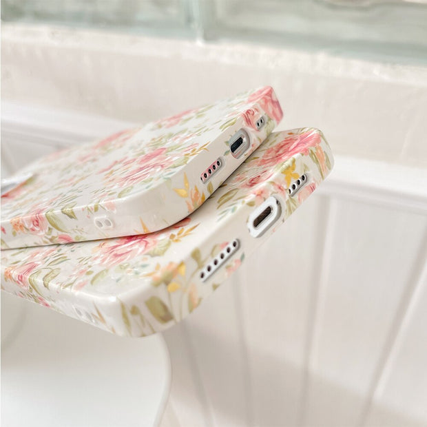 Tria Floral Print Slim iPhone Case