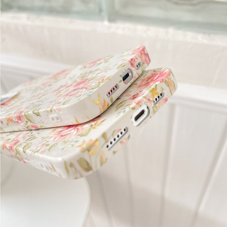 Tria Floral Print Slim iPhone Case