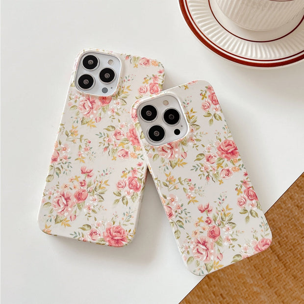 Tria Floral Print Slim iPhone Case