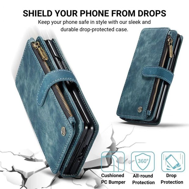 Eligo Leather Wallet Case for Galaxy Z Fold 5 With Pen Slot - Astra Cases