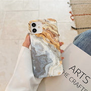 Ideo Marble Prints Impact Resistant Slim iPhone Case - Astra Cases