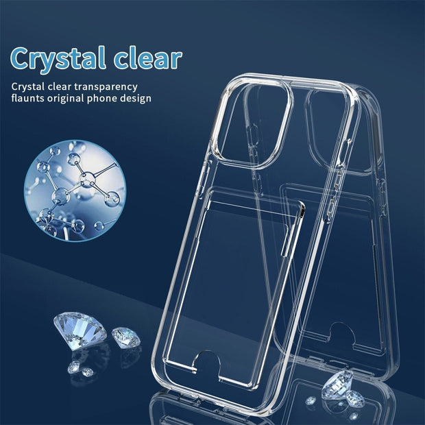 Instruo Heavy Duty Clear Wallet iPhone Case - Astra Cases