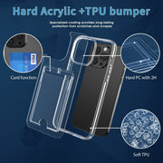 Instruo Heavy Duty Clear Wallet iPhone Case - Astra Cases