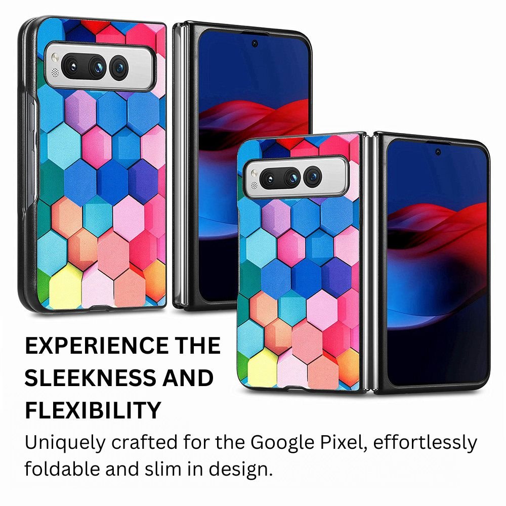 Lene Multi-Colored Painted Leather Case for Google Pixel Fold - Astra Cases