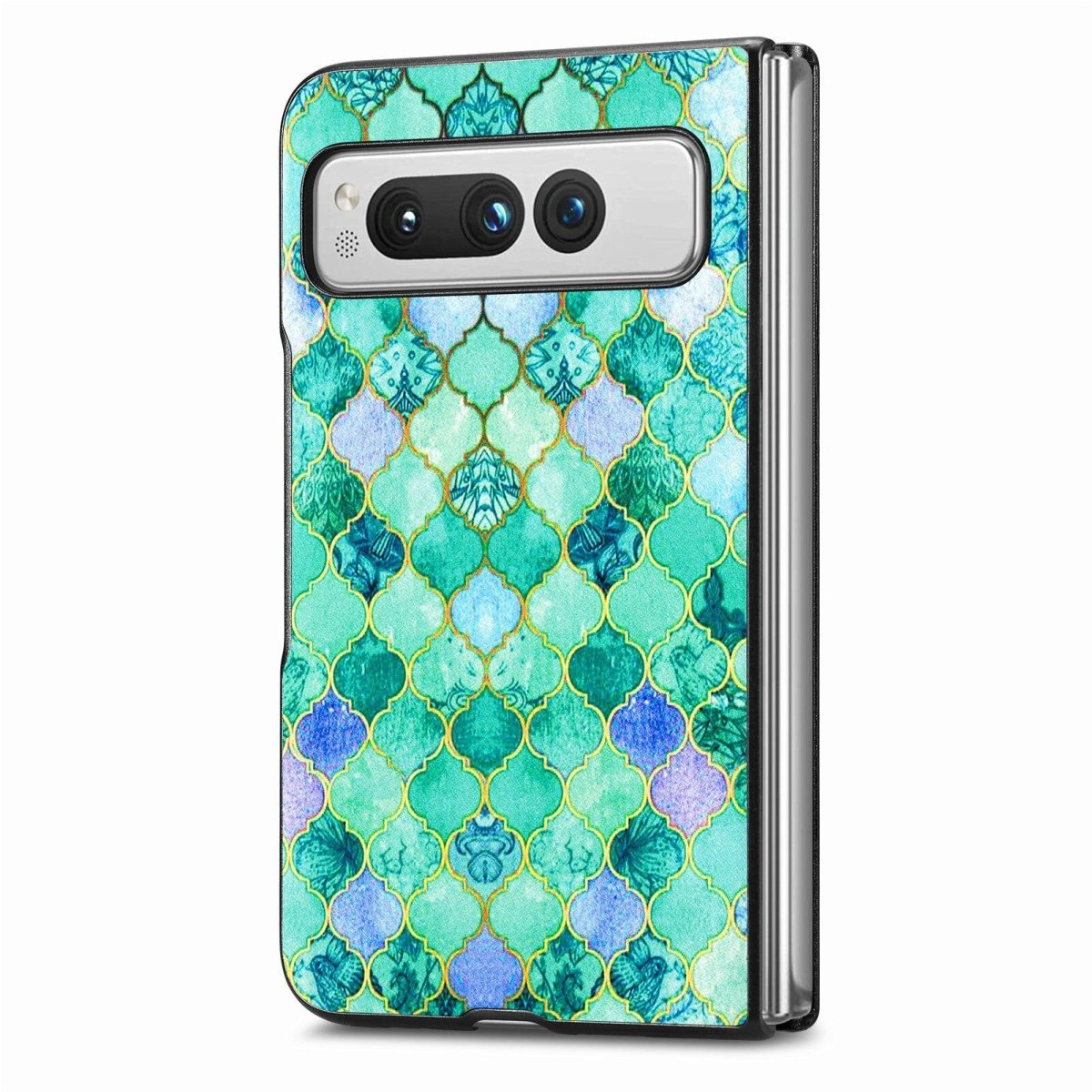 Lene Multi-Colored Painted Leather Case for Google Pixel Fold - Astra Cases