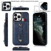 Leo Retro Leather iPhone Case with Card Slot - Astra Cases