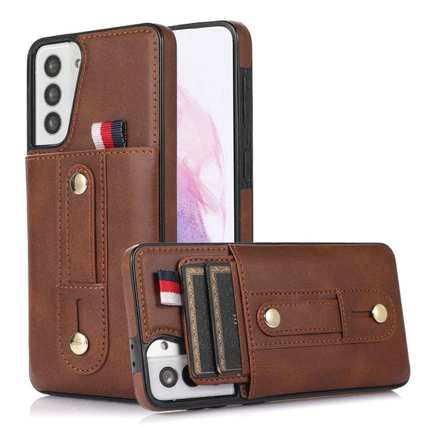 Libet Retro Leather Galaxy Case with Card Slot - Astra Cases