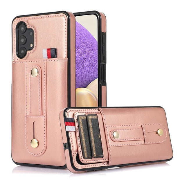 Luceo Retro Leather Galaxy A Series Case with Card Slot - Astra Cases