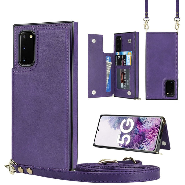 Lustro Crossbody Galaxy Leather Case - Astra Cases