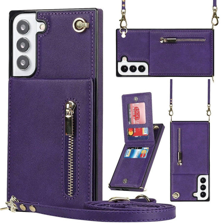 Mel Crossbody Galaxy Leather Case With Stand - Astra Cases