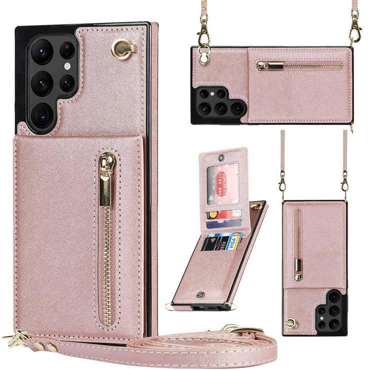 Mitis Crossbody Galaxy Leather Case With Stand - Astra Cases