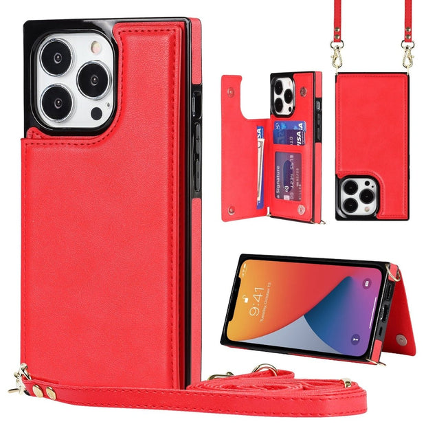 Nimbus Crossbody Leather iPhone Case - Astra Cases