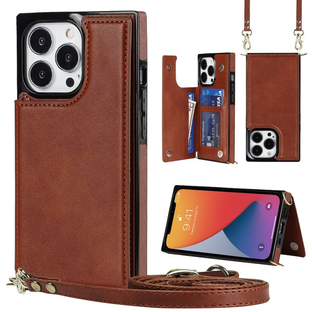 Nimbus Crossbody Leather iPhone Case - Astra Cases