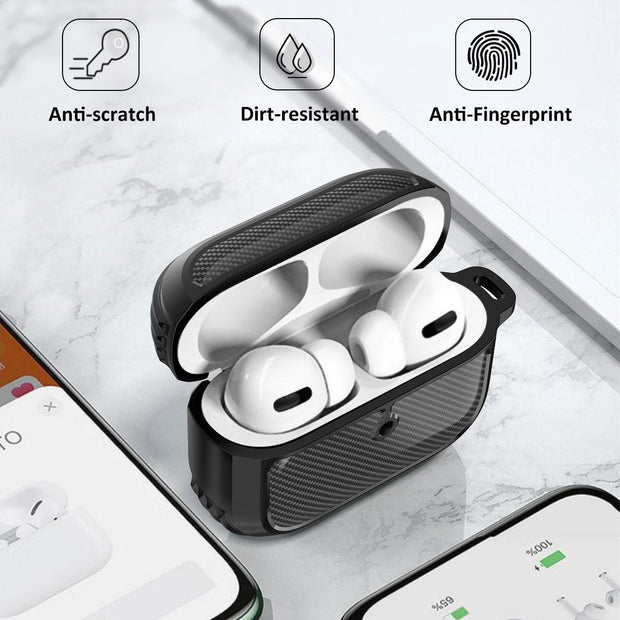 NYX Silicone Carbon Fibre AirPods Pro Case - Astra Cases