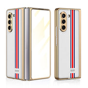 Sceptri Luxury Electroplated Leather Case For Galaxy Z Fold With 9H Tempered Film - Astra Cases