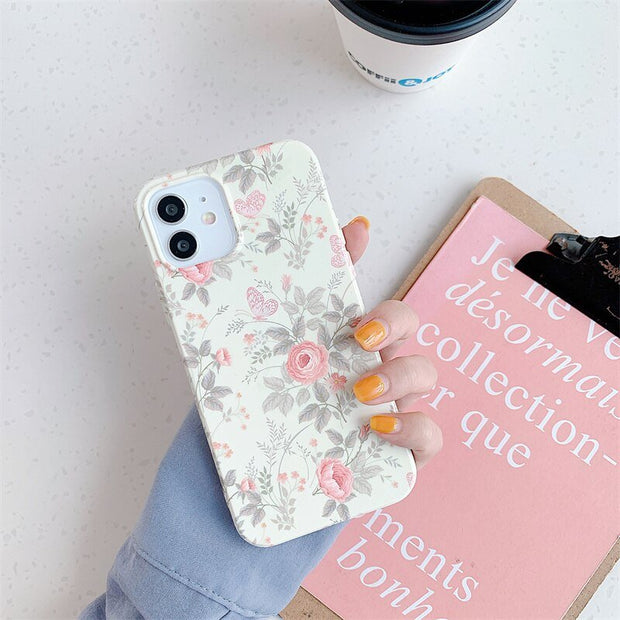 Velle Floral Print Shockproof Slim iPhone Case - Astra Cases