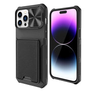 Vero Shockproof Wallet Case With Slide Camera Cover for iPhone 14 Series - Astra Cases