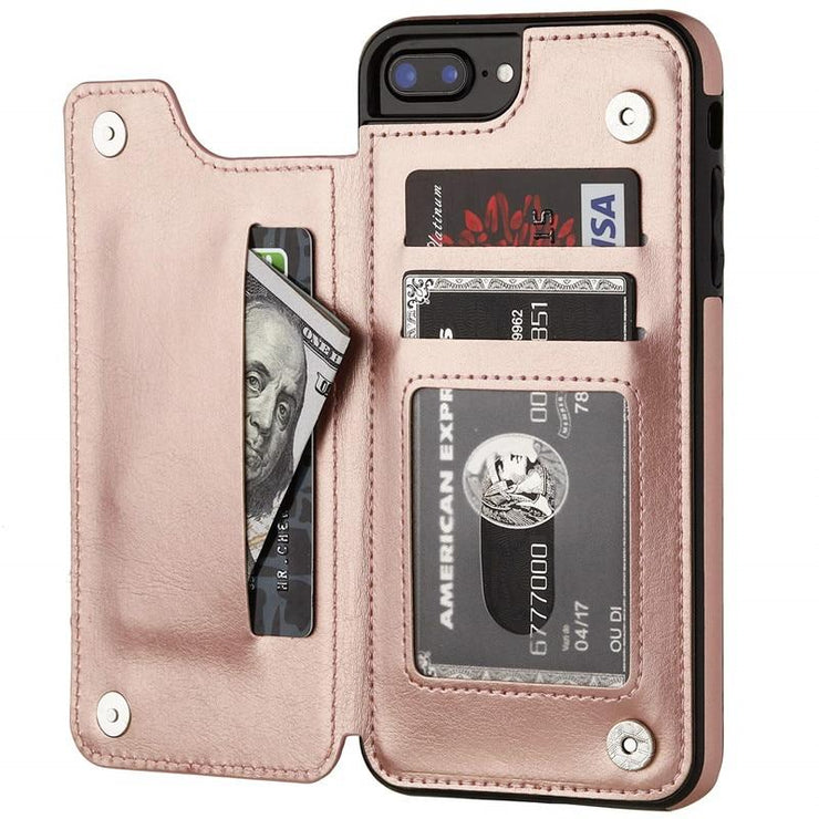 Vistor Leather Flip Wallet Case For iPhone 11, 12 & 13 Series - Astra Cases